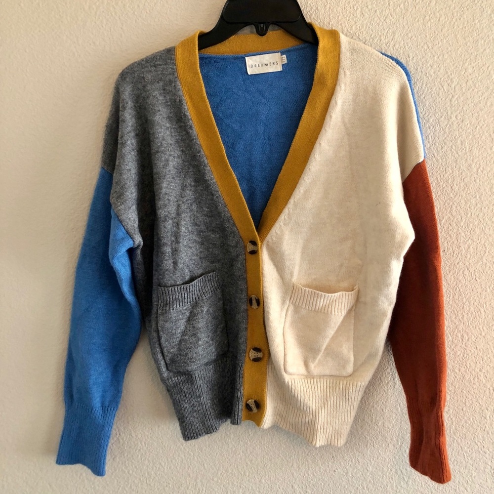 ModCloth Colorblocked cardigan